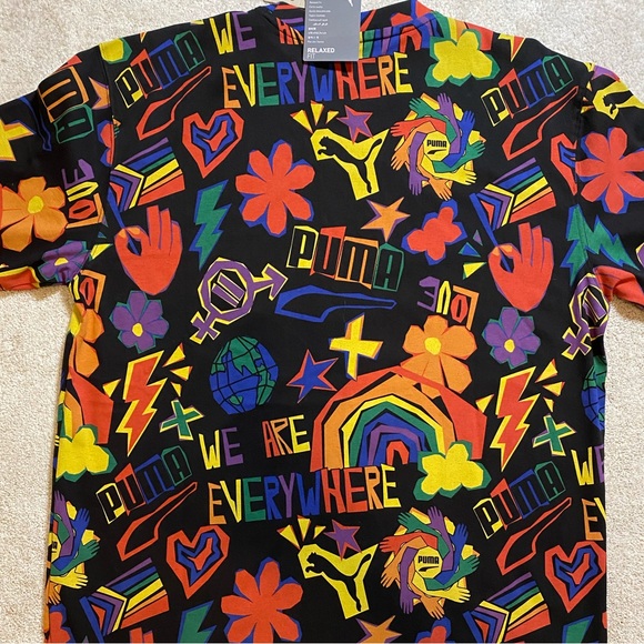 Puma Downtown Pride AOP Tee - Picture 3 of 6